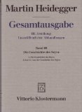Portada de GESAMTAUSGABE ABT. 3 UNVER&Ouml;FFENTLICHE ABHANDLUNGEN BD. 69. DIE GESCHICHTE DES SEYNS: 1. DIE GESCHICHTE DES SEYNS (1938/40). 2. KOINON. AUS DER GESCHICHTE DES SEYNS (1939/40)