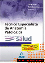 Portada de TÉCNICOS ESPECIALISTAS DE ANATOMÍA PATOLÓGICA DEL SERVICIO ARAGONÉS DE SALUD. TEMARIO PARTE ESPECÍFICA VOIUMEN I - EBOOK