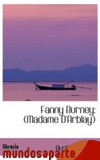 Portada de FANNY BURNEY: (MADAME D`ARBLAY)