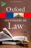 Portada de A DICTIONARY OF LAW (OXFORD PAPERBACK REFERENCE) 7TH EDITION BY MARTIN, ELIZABETH, LAW, JONATHAN (2013) PAPERBACK