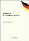 Portada de LEY ALEMANA DE SOCIEDADES ANÓNIMAS