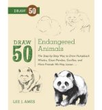 Portada de [( DRAW 50 ENDANGERED ANIMALS: THE STEP-BY-STEP WAY TO DRAW HUMPBACK WHALES, GIANT PANDAS, GORILLAS, AND MORE FRIENDS WE MAY LOSE... )] [BY: LEE J. AMES] [MAR-2013]