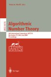 Portada de ALGORITHMIC NUMBER THEORY: 6TH INTERNATIONAL SYMPOSIUM, ANTS-VI, BURLINGTON, VT, USA, JUNE 13-18, 2004, PROCEEDINGS (LECTURE NOTES IN COMPUTER SCIENCE)