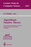 Portada de ALGORITHMIC NUMBER THEORY