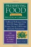 Portada de PRESERVING FOOD WITHOUT FREEZING OR CANNING: TRADITIONAL TECHNIQUES USING SALT, OIL, SUGAR, ALCOHOL, DRYING, COLD STORAGE, AND LACTIC FERMENTATION