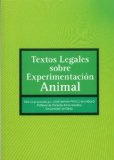 Portada de TEXTOS LEGALES SOBRE EXPERIMENTACIÓN ANIMAL