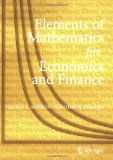 Portada de ELEMENTS OF MATHEMATICS FOR ECONOMICS AND FINANCE