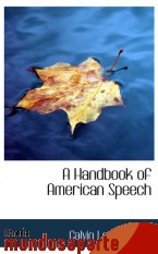 Portada de A HANDBOOK OF AMERICAN SPEECH