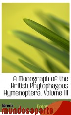 Portada de A MONOGRAPH OF THE BRITISH PHYTOPHAGOUS HYMENOPTERA, VOLUME III