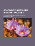 Portada de READINGS IN AMERICAN HISTORY (VOLUME 2);