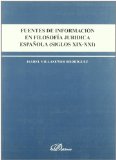 Portada de FUENTES DE INFORMACIÓN EN FILOSOFÍA JURÍDICA ESPAÑOLA (SIGLOS XIX-XXI)