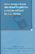 Portada de IDENTIDAD LINGÜISTICA Y NACION CULTURAL EN J. G. HERDER