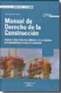 Portada de MANUAL DERECHO CONSTRUCCION