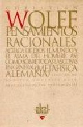 Portada de PENSAMIENTOS RACIONALES ACERCA DE DIOS, EL MUNDO Y EL ALMA DEL HOMBRE ASI COMO SOBRE TODAS LAS COSA EN GENERAL