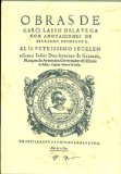 Portada de OBRAS COMPLETAS DE GARCILASO DE LA VEGA CON ANOTACIONES DE FERNANDO DE HERRERA