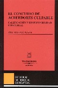 Portada de EL CONCURSO DE ACREEDORES CULPABLE : CALIFICACION Y RESPONSABILIDAD CONCURSAL