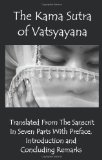 Portada de THE KAMA SUTRA OF VATSYAYANA - TRANSLATED FROM THE SANSCRIT IN SEVEN PARTS WITH PREFACE, INTRODUCTION AND CONCLUDING REMARKS