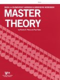 Portada de L179 - MASTER THEORY BOOK 4 ELEMENTARY HARMONY BY CHARLES S. PETERS (1966) PAPERBACK