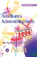 Portada de AUXILIAR ADMINISTRATIVO DEL AYUNTAMIENTO DE AVILA: TEMARIO