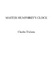 Portada de MASTER HUMPHREY'S CLOCK