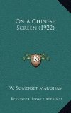 Portada de ON A CHINESE SCREEN (1922)