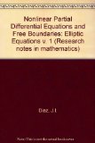 Portada de NONLINEAR PARTIAL DIFFERENTIAL EQUATIONS AND FREE BOUNDARIES: ELLIPTIC EQUATIONS V. 1 (RESEARCH NOTES IN MATHEMATICS)