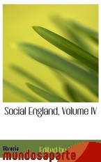 Portada de SOCIAL ENGLAND, VOLUME IV