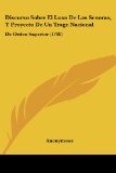 Portada de DISCURSO SOBRE EL LUXO DE LAS SENORAS, Y PROYECTO DE UN TRAGE NACIONAL: DE ORDEN SUPERIOR (1788)