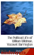 Portada de THE POLITICAL LIFE OF WILLIAM WILDMAN, VISCOUNT BARRINGTON