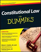 Portada de CONSTITUTIONAL LAW FOR DUMMIES