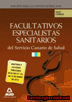 Portada de FACULTATIVOS ESPECIALISTAS DEL SERVICIO CANARIO DE SALUD. TEST PARTE COMÚN - EBOOK