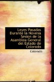 Portada de LEYES PASADAS DURANTE LA NOVENA SESION DE LA ASAMBLEA GENERAL DEL ESTADO DE COLORADO