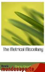 Portada de THE METRICAL MISCELLANY