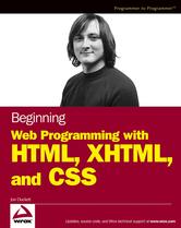 Portada de BEGINNING WEB PROGRAMMING WITH HTML, XHTML, AND CSS