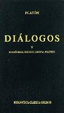 Portada de DIALOGOS V: PARMENIDES, TEETETO, SOFISTA, POLITICO