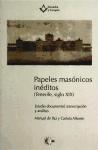 Portada de PAPELES MASONICOS INEDITOS (TENERIFE, SIGLO XIX)