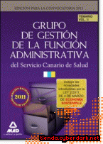 Portada de GRUPO DE GESTIÓN DE LA FUNCIÓN ADMINISTRATIVA DEL SERVICIO CANARIO DE SALUD. TEMARIO. VOLUMEN II - EBOOK