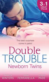 Portada de DOUBLE TROUBLE: NEWBORN TWINS (MILLS & BOON M&B)