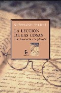 Portada de LECCIONES DE COSAS: UNA INTRODUCCION A LA FILOSOFIA