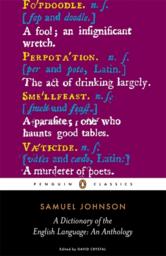 Portada de A DICTIONARY OF THE ENGLISH LANGUAGE: AN ANTHOLOGY