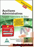 Portada de AUXILIARES ADMINISTRATIVOS DE LA AGENCIA VALENCIANA DE SALUD. TEMARIO PARTE ESPECÍFICA. VOLUMEN II - EBOOK