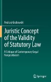 Portada de JURISTIC CONCEPT OF THE VALIDITY OF STATUTORY LAW
