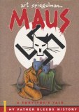 Portada de MAUS : A SURVIVOR'S TALE. I. MY FATHER BLEEDS HISTORY. II. AND HERE MY TROUBLES BEGAN BY SPIEGELMAN, ART (1993) PAPERBACK