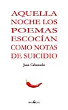 Portada de AQUELLA NOCHE LOS POEMAS ME ESCOCÍAN COMO NOTAS DE SUICIDIO