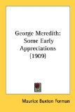 Portada de GEORGE MEREDITH: SOME EARLY APPRECIATIONS (1909)