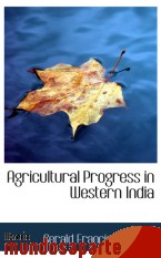 Portada de AGRICULTURAL PROGRESS IN WESTERN INDIA