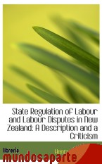 Portada de STATE REGULATION OF LABOUR AND LABOUR DISPUTES IN NEW ZEALAND: A DESCRIPTION AND A CRITICISM