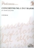Portada de BREVAL - CONCERTINO Nº 1 EN FA MAYOR PARA CLARINETE Y PIANO (INC.CD) (PLATINUM SERIES)