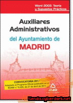 Portada de AUXILIARES ADMINISTRATIVOS DEL AYUNTAMIENTO DE MADRID. WORD 2003.TEORÍA Y SUPUESTOS PRÁCTICOS - EBOOK