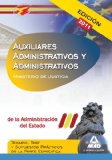 Portada de AUXILIARES ADMINISTRATIVOS Y ADMINISTRATIVOS DE LA ADMINISTRACIONDEL ESTADO. TEMARIO, TEST Y SUPUESTOS PRACTICOS DE LA PARTE ESPECIFICA MINISTERIO DE JUSTICIA